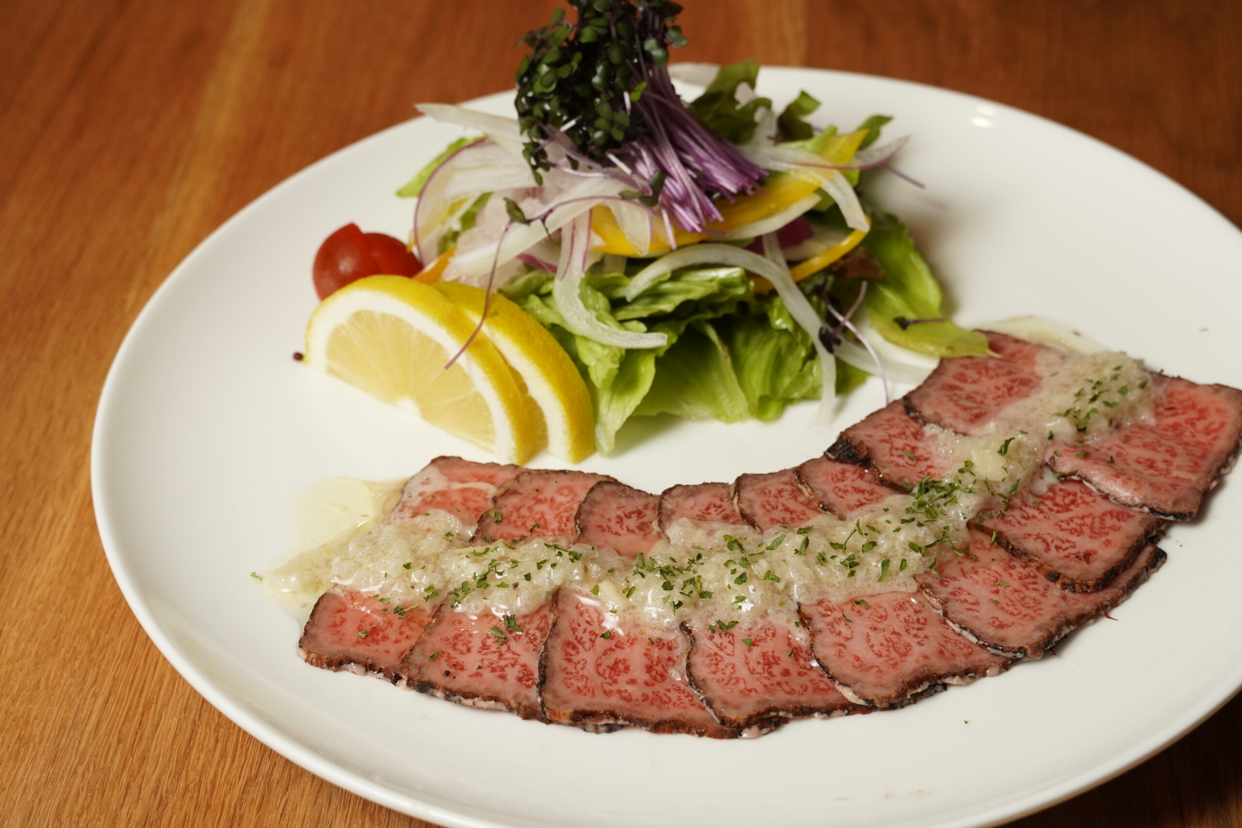 飛騨牛のローストカルパッチョ